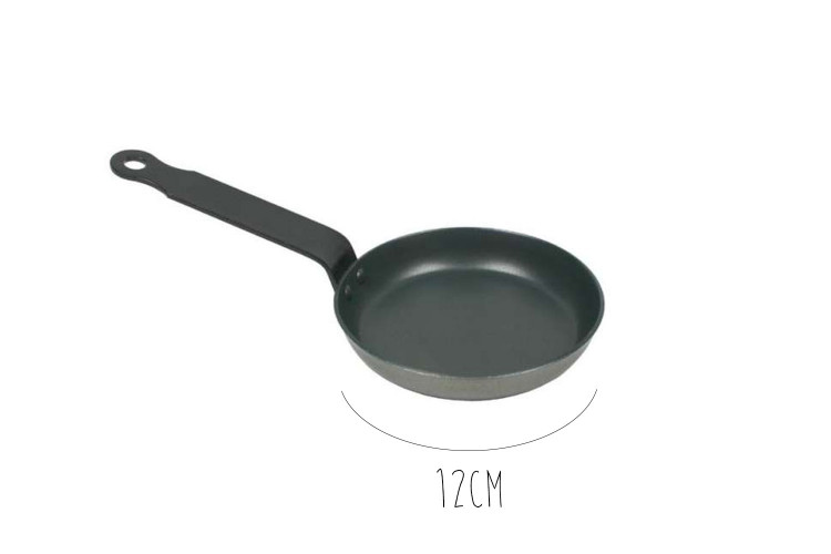 Po&ecirc;le &agrave; blinis / oeufs t&ocirc;le d'acier rev&ecirc;tement anti-adh&eacute;rent