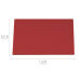 Planche à découper polyéthylène rouge HD500 avec fixations 50x30cm
