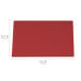 Planche à découper polyéthylène rouge HD500 avec pieds 40x30cm