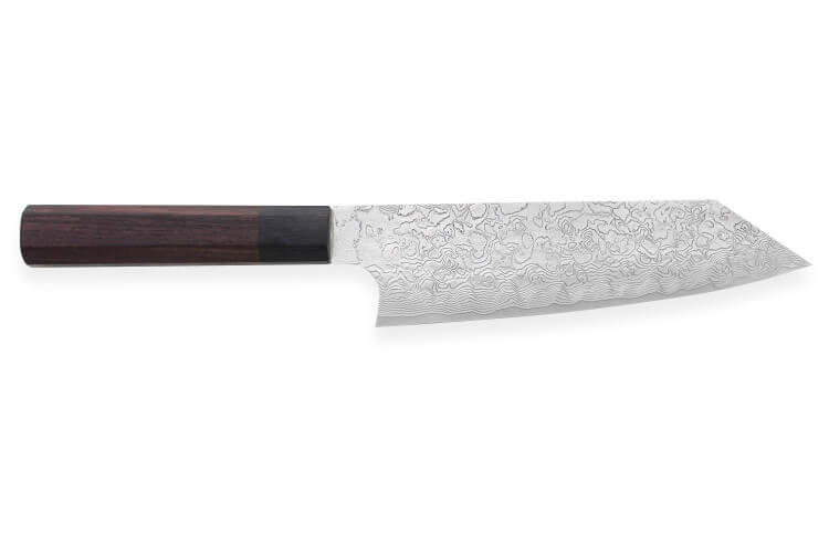 Couteau bunka japonais artisanal Takeshi Saji R2 Damas 18cm