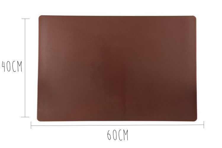 Planche à découper polyéthylène marron HD500 avec pieds 60x40cm