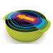 Set de 9 bols/passoire/doseurs Joseph Joseph Nest Plus 9 emboîtables multicolores