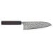 Couteau santoku japonais artisanal Takeshi Saji R2 Nickel Damas 18cm