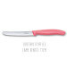 Set 3 couteaux d'office Victorinox Swissclassic Trend Colors pastel bleu, orange, rose
