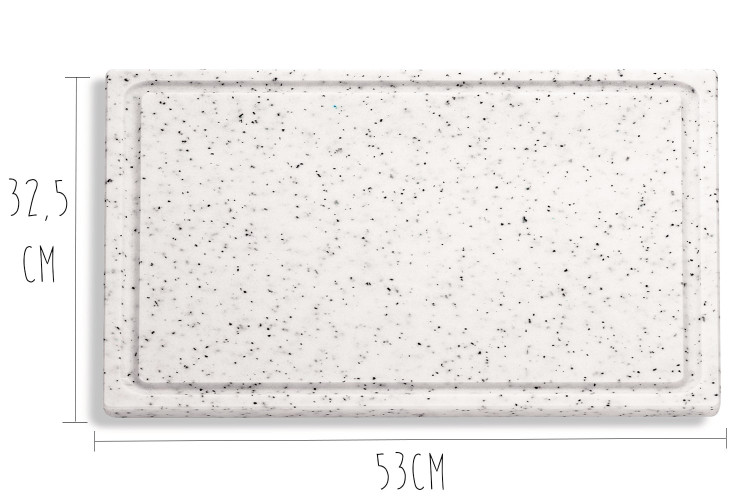 Planche de d&eacute;coupe DICK marbr&eacute;e 53x32,5x2cm