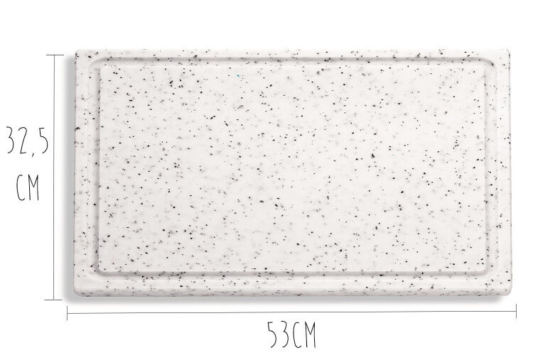 Planche de découpe DICK marbrée 53x32,5x2cm