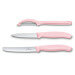 Set 2 couteaux + 1 éplucheur Victorinox Swissclassic Trend Colors pastel rose