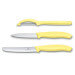 Set 2 couteaux + 1 éplucheur Victorinox Swissclassic Trend Colors pastel jaune