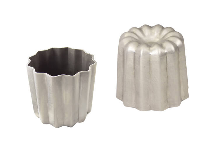 Moule à cannelé individuel Gobel en aluminium anti-adhérent Ø35mm