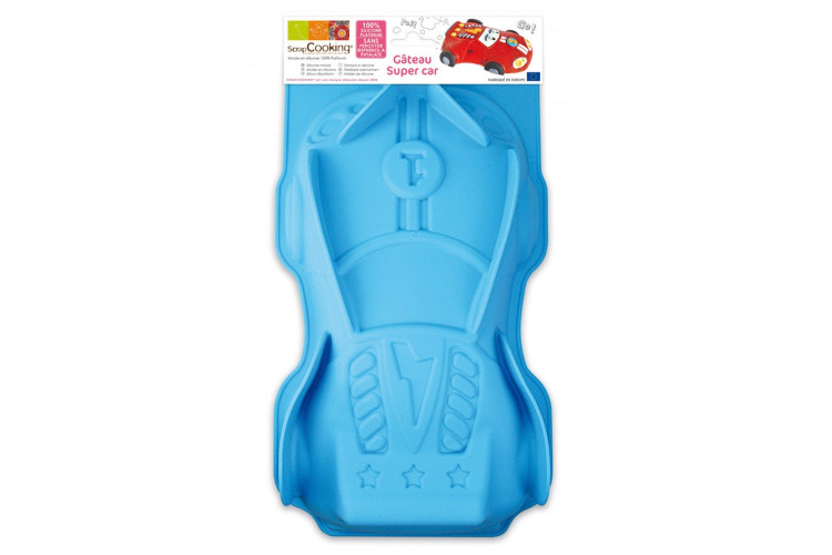 Moule &agrave; g&acirc;teau Scrapcooking en silicone - Super car