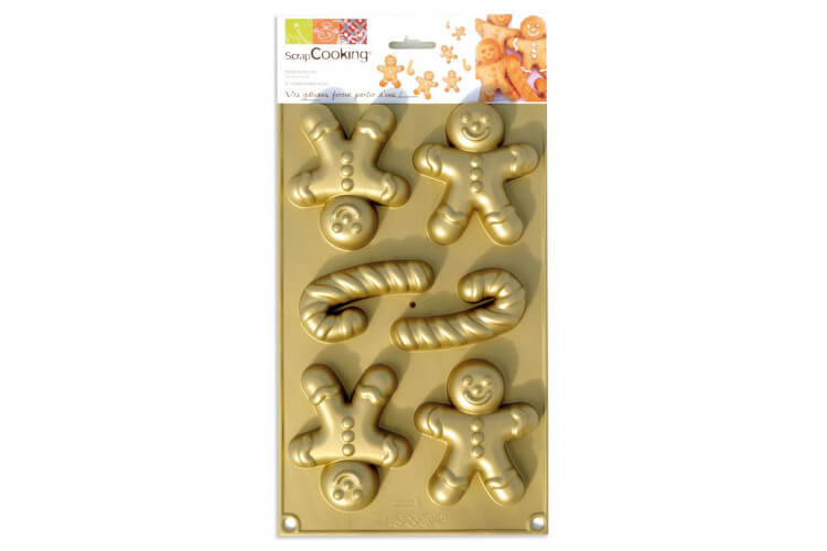 Moule à gâteau Scrapcooking en silicone "petit homme d'épices"