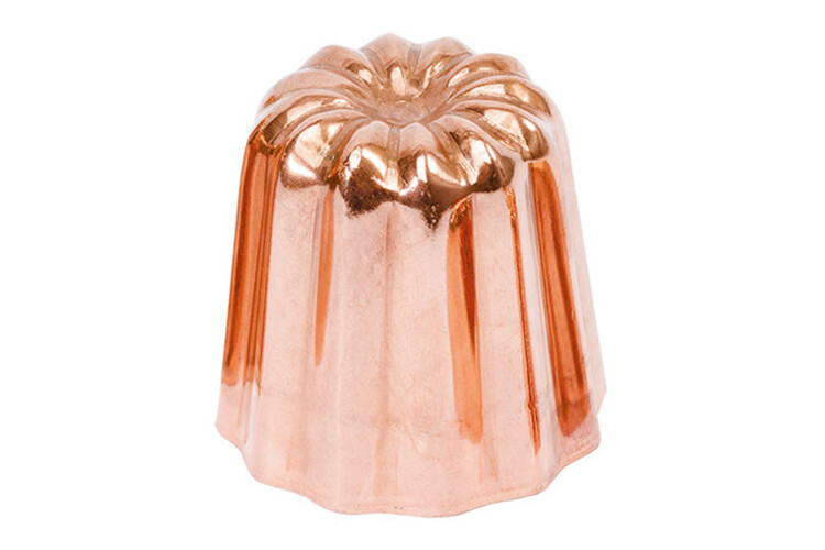 Moule &agrave; cannel&eacute; en cuivre diam&egrave;tre 45mm