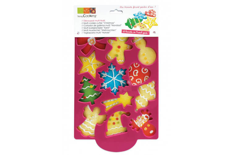 Plaque découpoir Scrapcooking en ABS - Multi Noël