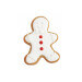 3 découpoirs Scrapcooking en inox doré - Bonhomme pain d'épice/sucre d'orge/étoile