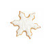 3 découpoirs Scrapcooking en inox doré - Flocons/ sapin/ renne