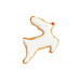 3 découpoirs Scrapcooking en inox doré - Flocons/ sapin/ renne
