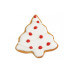 3 découpoirs Scrapcooking en inox doré - Flocons/ sapin/ renne