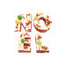 Kit letter cake Noël Scrapcooking 4 gabarits - Réutilisable