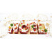 Kit letter cake Noël Scrapcooking 4 gabarits - Réutilisable
