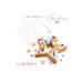 Kit Chistmas cake Scrapcooking 2 gabarits étoile et sapin - Réutilisable
