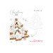 Kit Chistmas cake Scrapcooking 2 gabarits étoile et sapin - Réutilisable