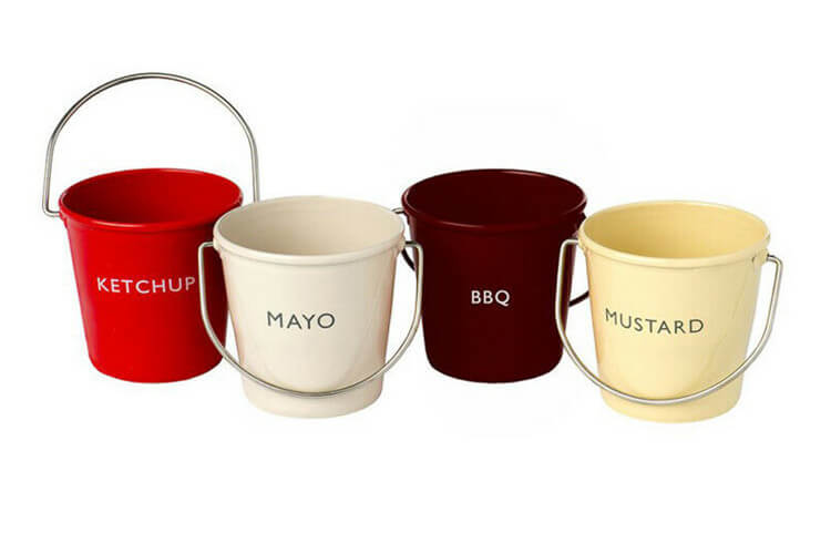 Set de 4 seaux à condiments Eddington