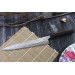 Couteau sujihiki japonais artisanal Takeshi Saji R2 Damas 24cm