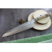 Couteau de chef japonais artisanal forgé Takeshi Saji R2 Tsuchime 24cm