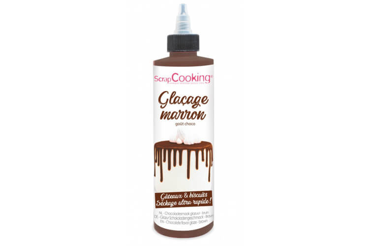 Glaçage marron prêt à l'emploi Scrapcooking - Goût chocolat 130g