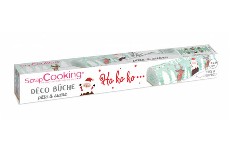 Rouleau déco bûche"Ho-Ho-Ho" 120g