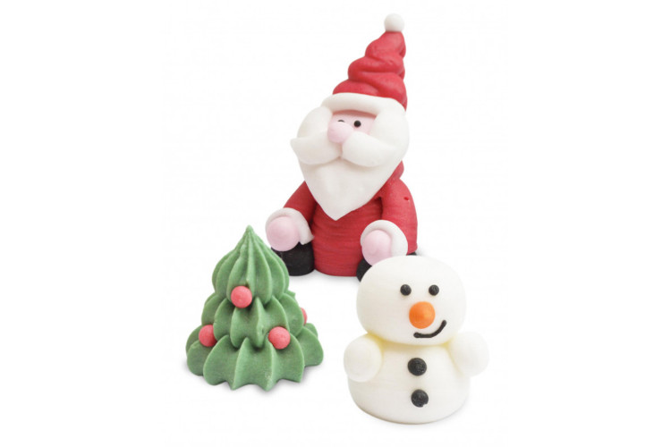 D&eacute;corations en sucre 3D "No&euml;l" Scrapcooking