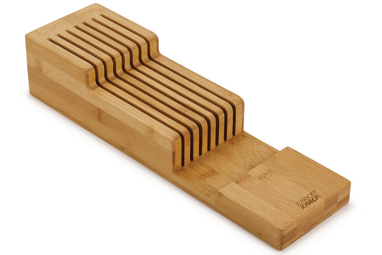 Range-couteaux &agrave; 2 niveaux Joseph Joseph DrawerStore Bamboo pour tiroir