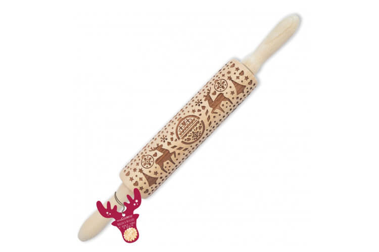 Rouleau à pâtisserie empreinte Scrapcooking Noël 39cm
