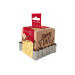 Tampon pour biscuits Scrapcooking en bois avec découpoir inox