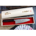 Couteau santoku japonais artisanal Takeshi Saji R2 Nickel Damas 18cm