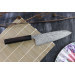 Couteau santoku japonais artisanal Takeshi Saji R2 Nickel Damas 18cm