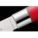 Couteau à découper Hektor DICK Red Spirit acier inox lame alvéolée 25cm manche rouge