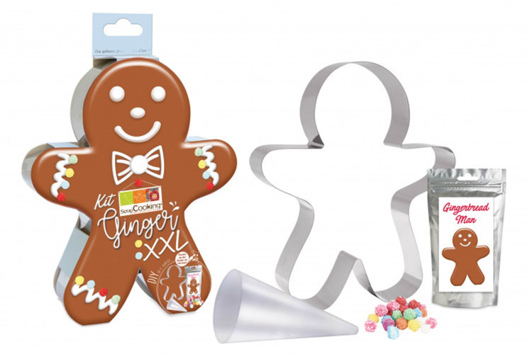 Kit biscuit Scrapcooking - Bonhomme pain d'&eacute;pice XXL 