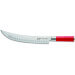 Couteau à découper Hektor DICK Red Spirit acier inox lame alvéolée 25cm manche rouge