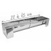 Moule à bûche en inox Scrapcooking - Longueur réglable et feuilles rhodoïd incluses