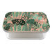 Boîte de conservation Cookut Jungle en verre et couvercle en bambou