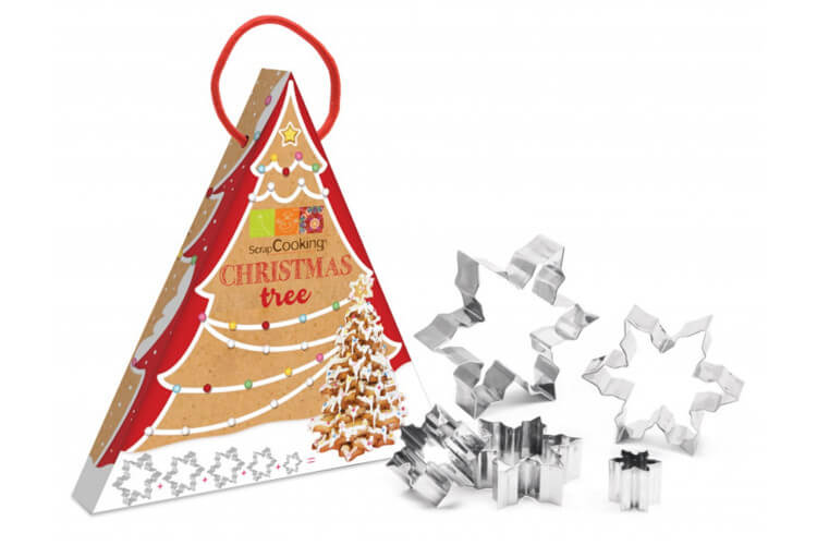 Kit pâtisserie sapin de Noël 3D Scrapcooking 5 pièces