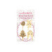 Set 4 décorations de bûche de Noël Scrapcooking en bois