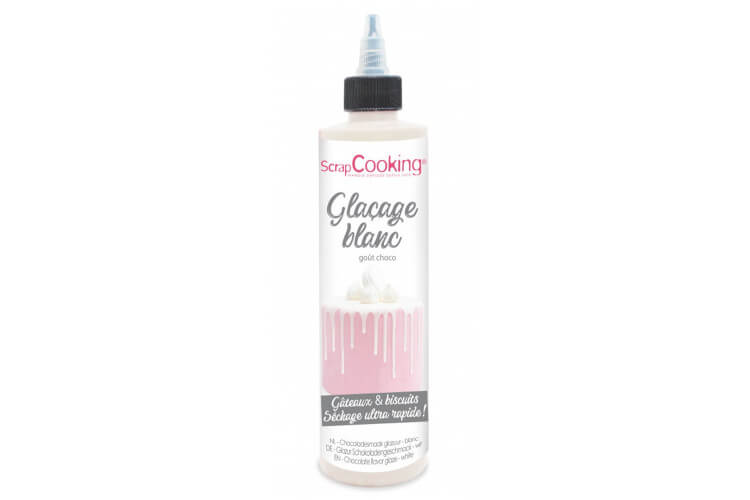 Glaçage blanc prêt à l'emploi Scrapcooking - Goût chocolat 130g