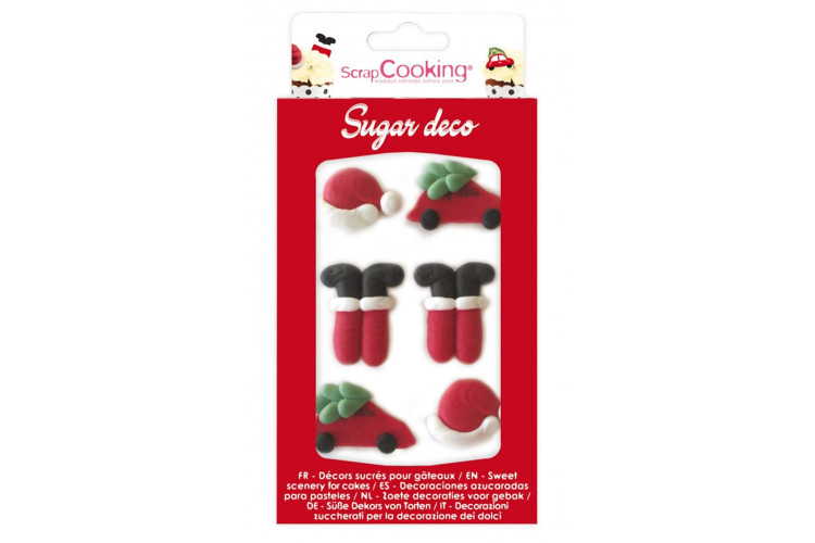 D&eacute;corations en sucre Scrapcooking - P&egrave;re No&euml;l