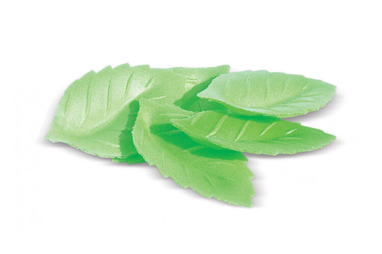 Décors en azyme 24 feuilles vertes Scrapcooking