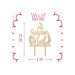 Cake topper Joyeux Noël Scrapcooking en bois