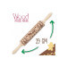 Rouleau à pâtisserie empreinte Scrapcooking Bonhomme pain d'épice 39cm