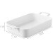 Plat rectangulaire Revol Belle Cuisine 30x21,5cm en porcelaine blanche