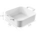 Plat carré profond Revol Belle Cuisine 20x20cm en porcelaine blanche